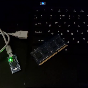 Работа USB тестера на Arduino PRO Micro на нетбуке без оперативки